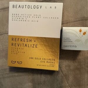 New eye mask and moisturizer